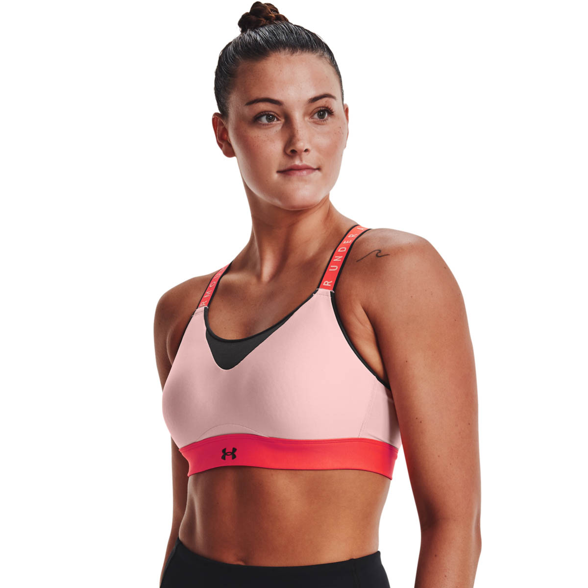 UA INFINITY HIGH BRA BLOCKD