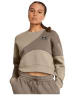 Women's UA Icon Fleece Crop Crew Long Sleeve 