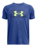 Boys' UA Tech™ Wordmark Logo Short Sleeve 