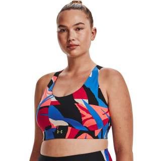 Women's UA RUSH™ SmartForm Mid Printed Sports Bra