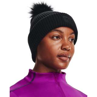 Women's UA Halftime Ribbed Pom Beanie 