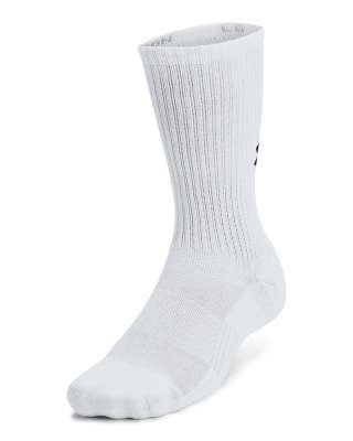 UA Training Cotton Unisex 3-Pack Crew Socks 
