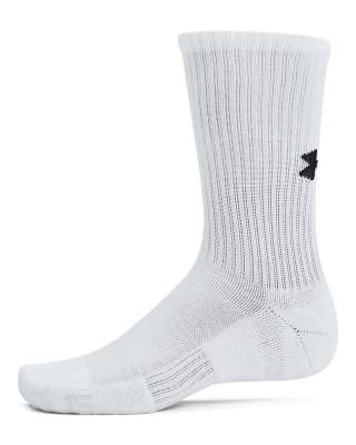 UA Training Cotton Unisex 3-Pack Crew Socks 