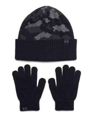Boys' UA Beanie/Glove Combo 