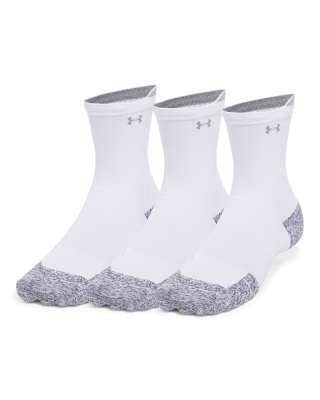 UA ArmourDry® Run Cushion Unisex 3-Pack Mid-Crew Socks 