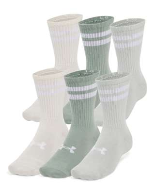 UA Essential Unisex 6-Pack Crew Socks