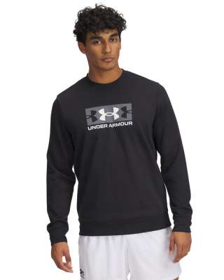UA RIVAL TERRY LOGO CREW Q2