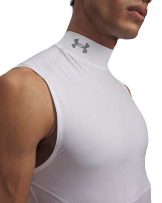 UA HG Elite Sleeveless Mock 