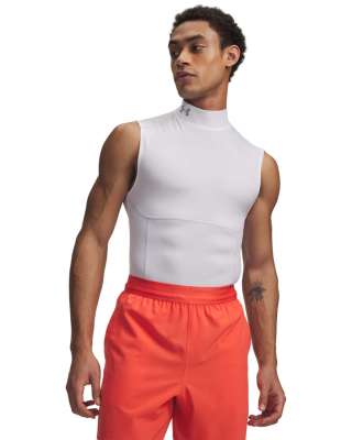 UA HG Elite Sleeveless Mock 