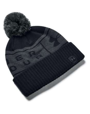 UA BIG LOGO POM BEANIE 