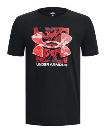 Boys' UA Box Logo Camo Short Sleeve 