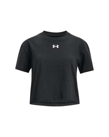 Girls' UA Crop Logo Short Sleeve 