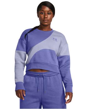 Women's UA Icon Fleece Crop Crew Long Sleeve 