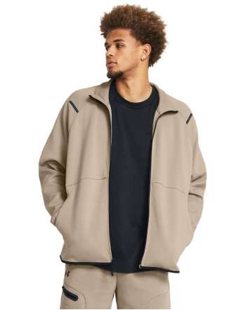 Men's UA Unstoppable Fleece Track Jacket Long Sleeve 