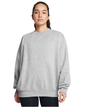 Women's UA Rival Fleece Oversized Crew Long Sleeve 