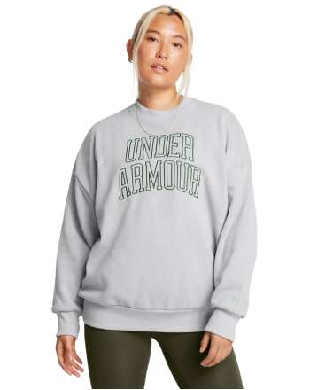 Women's UA Icon Heavyweight Terry Oversized Crew  Long Sleeve 