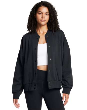 Women's UA Icon Fleece Varsity Jacket 