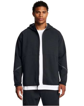 Men's UA Unstoppable Fleece Grid Full-Zip  Long Sleeve 