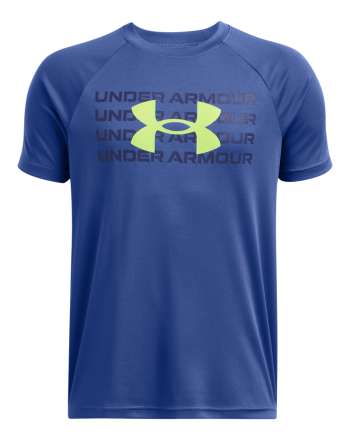 Boys' UA Tech™ Wordmark Logo Short Sleeve 