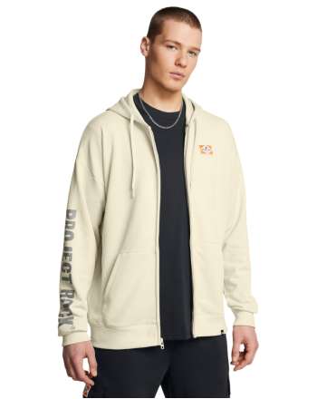 Men's Project Rock Heavyweight Tools Of The Trade Full-Zip Long Sleeve Hoodie 