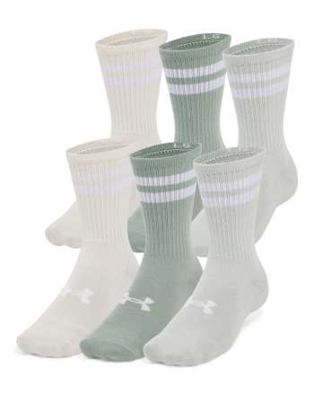 UA Essential Unisex 6-Pack Crew Socks 
