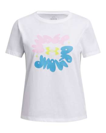 Girls' UA Bubble Wordmark Short Sleeve 