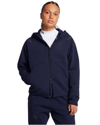 Women's UA Unstoppable Fleece Grid Full Zip Long Sleeve Hoodie 