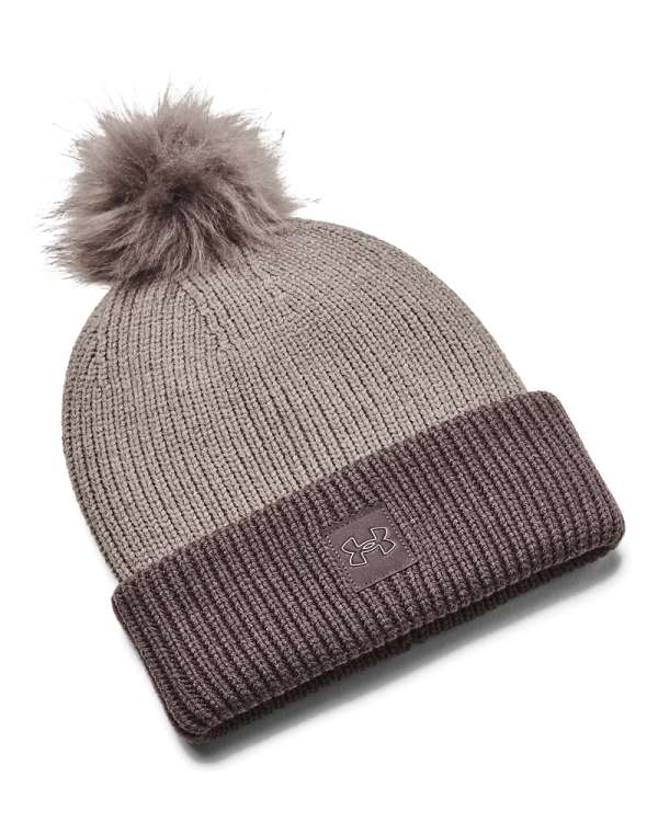 Women's UA Halftime Ribbed Pom Beanie