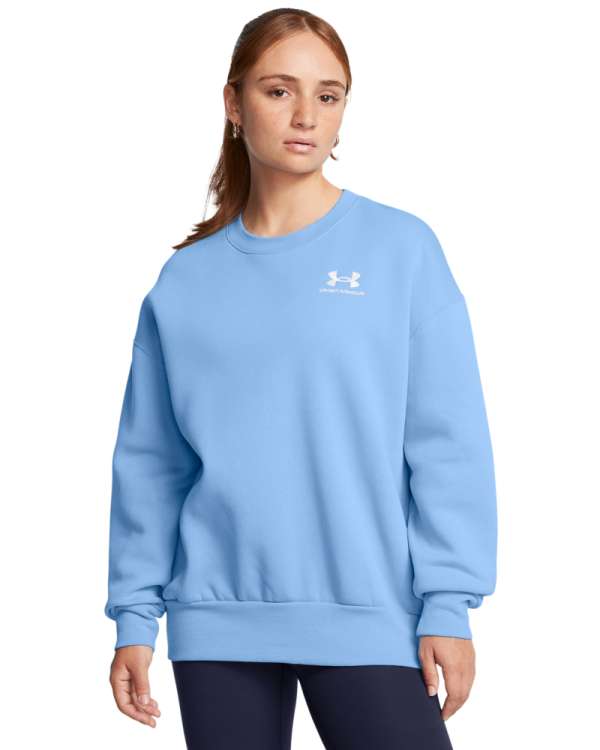 Women's UA Essential Fleece Oversized Crew Long Sleeve 