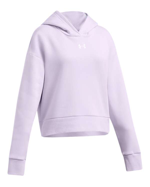 Girls' UA Rival Fleece Crop Hoodie 