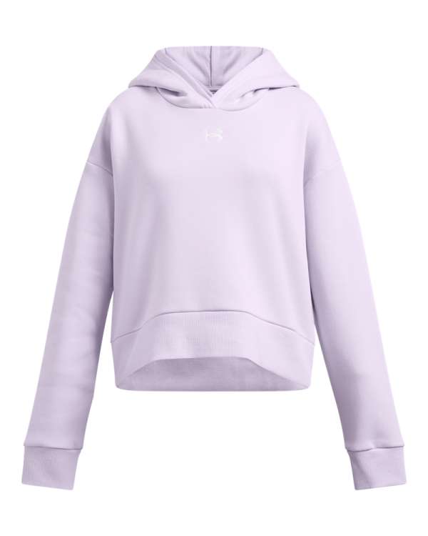 Girls' UA Rival Fleece Crop Hoodie 
