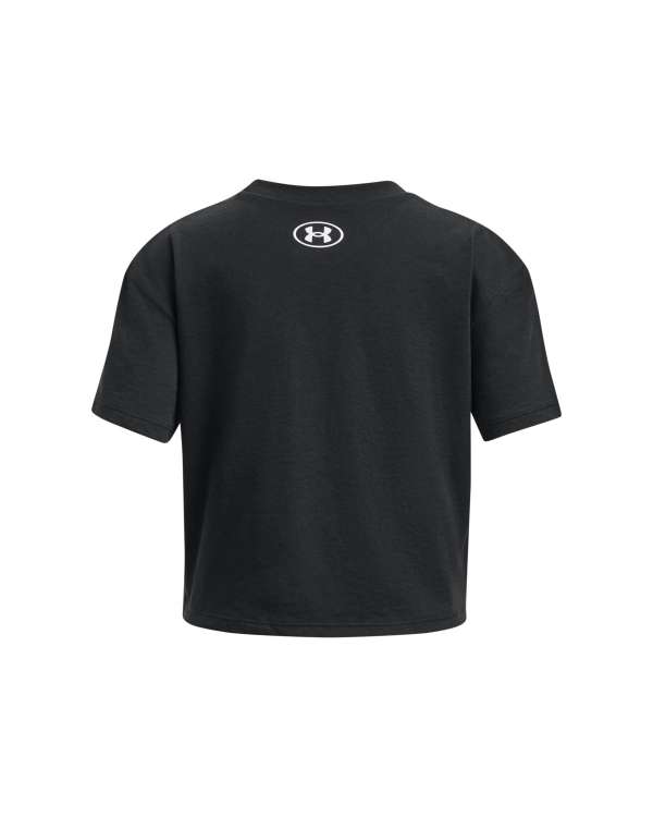 Girls' UA Crop Logo Short Sleeve 