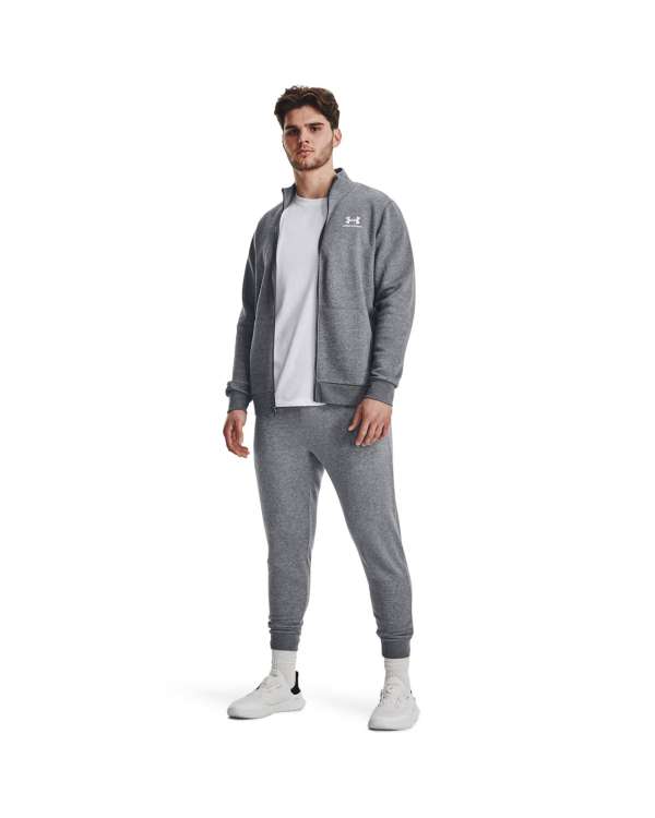 Men's UA Essential Fleece Track Long Sleeve Jacket 