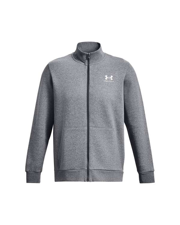Men's UA Essential Fleece Track Long Sleeve Jacket 