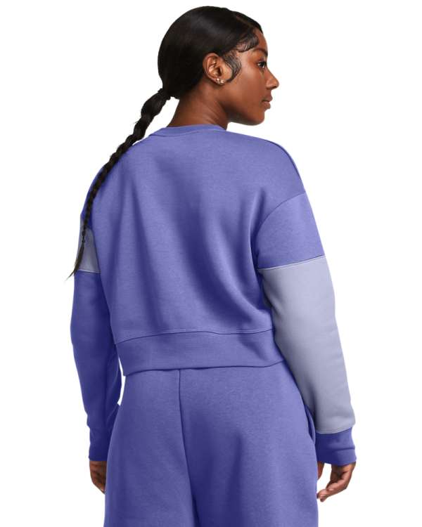 Women's UA Icon Fleece Crop Crew Long Sleeve