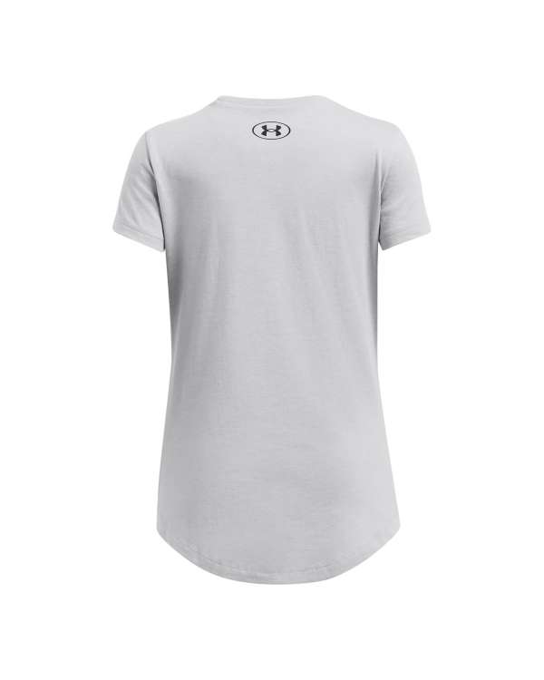 Girls' UA Colorblock Big Logo Short Sleeve 