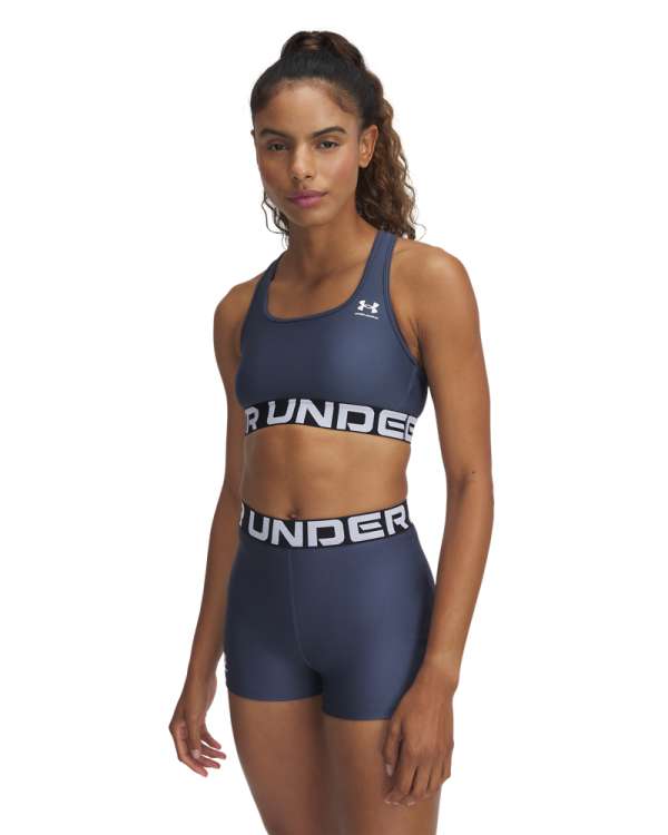 Women's HeatGear® Armour Mid Branded Sports Bra