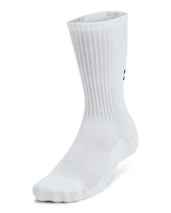 UA Training Cotton Unisex 3-Pack Crew Socks 