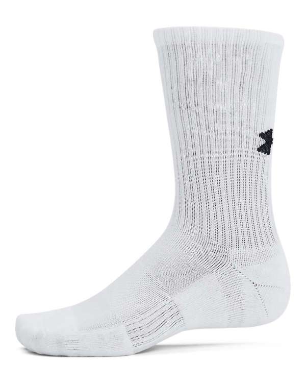 UA Training Cotton Unisex 3-Pack Crew Socks 
