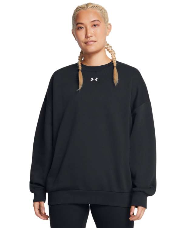 Women's UA Rival Fleece Oversized Crew Long Sleeve