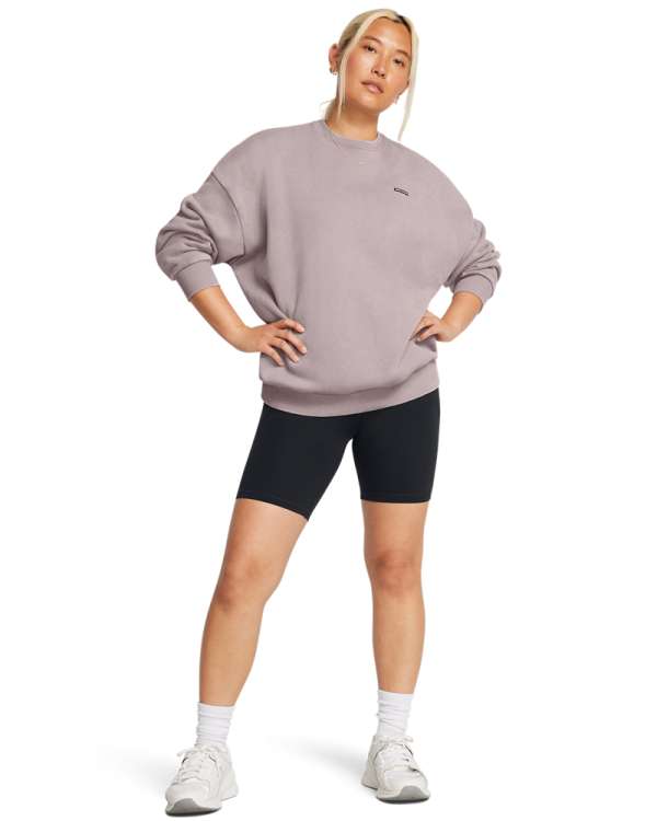 Women's UA Icon Heavyweight Fleece Oversized Long Sleeve 