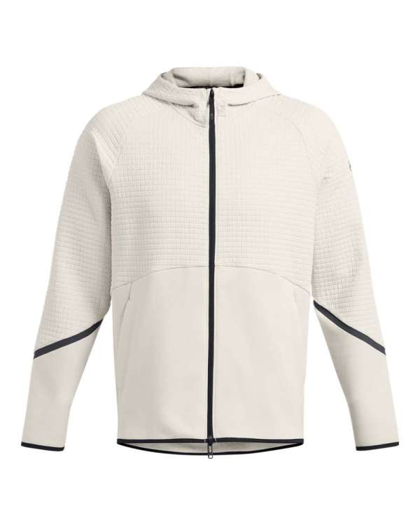 Men's UA Unstoppable Fleece Grid Full-Zip  Long Sleeve 