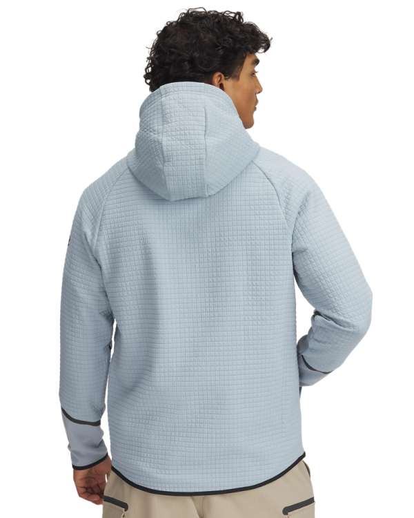 Men's UA Unstoppable Fleece Grid Full-Zip  Long Sleeve 