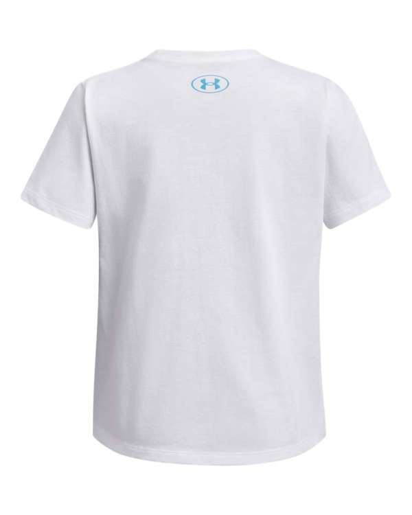 Girls' UA Bubble Wordmark Short Sleeve 