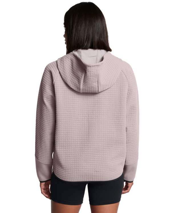 Women's UA Unstoppable Fleece Grid Full Zip Long Sleeve Hoodie