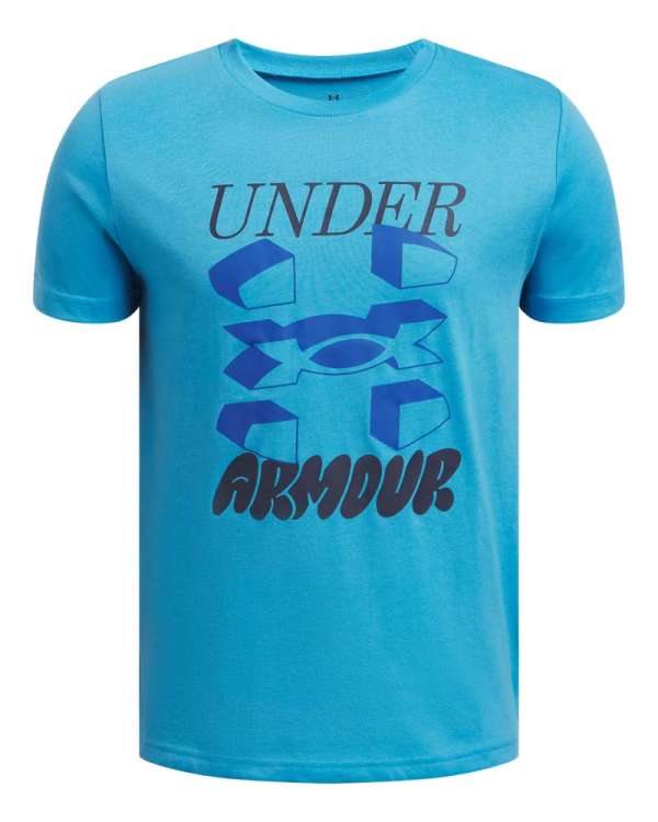 Boys' UA Split Big Logo Short Sleeve 