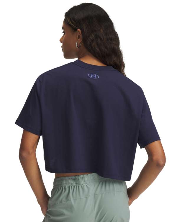UA SCRIPT BOXY CROP SS