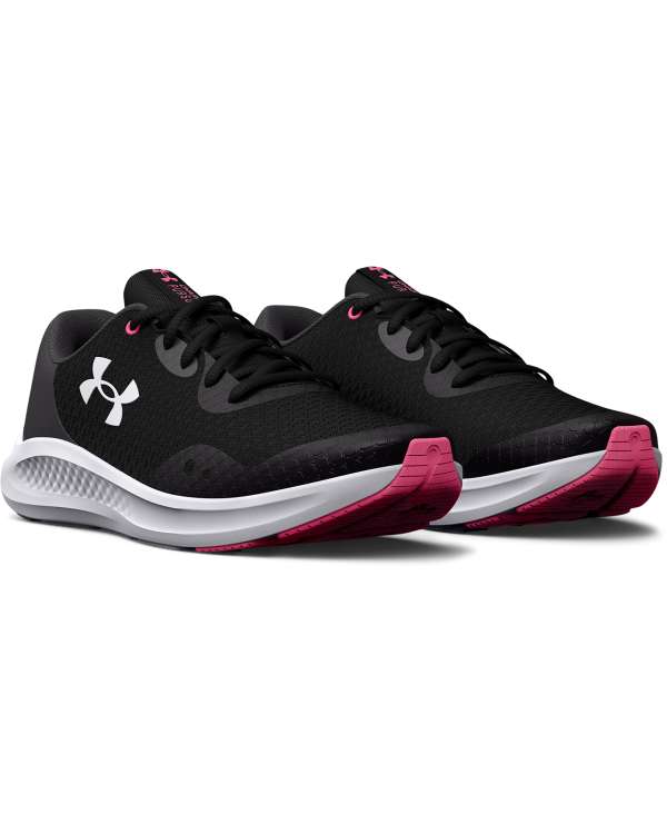 Girls' Grade School UA Charged Pursuit 3 Running Shoes 