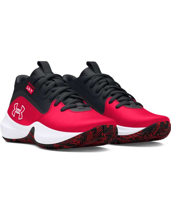 UA Lockdown 7 Grade School Basketball Shoes 