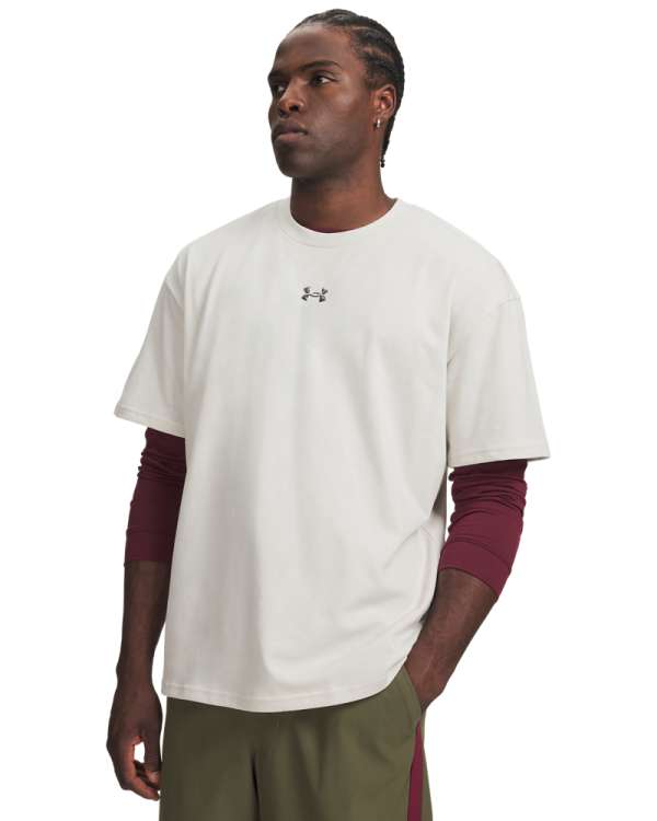 UA M Hwt Metal Logo SS 